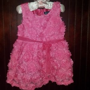 Tropical Rose floral toddler dress